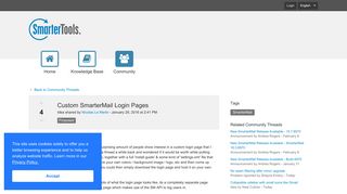 Custom SmarterMail Login Pages - SmarterTools