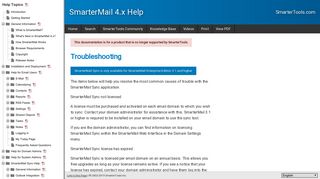 Troubleshooting - SmarterMail Help