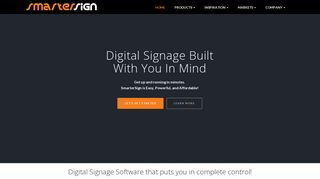 SmarterSign: Digital Signage that is easy and affordable