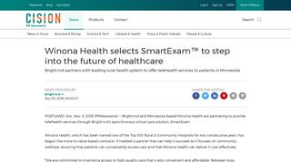 Winona Health selects SmartExam™ to step into the future of healthcare