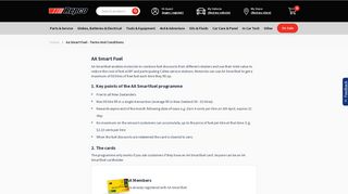 AA Smart Fuel - Terms and Conditions | Repco New Zealand
