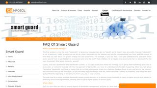 FAQ of Smart Guard - XS Infosol
