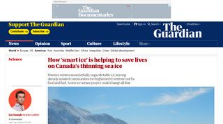 How 'smart ice' is helping to save lives on Canada's thinning sea ice ...
