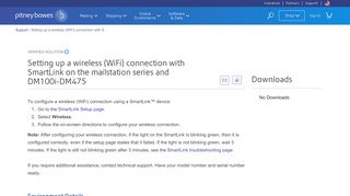 Setting up a wireless (WiFi) connection with SmartLink on the ...