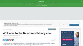 Welcome to the New SmartMoney.com - MarketWatch
