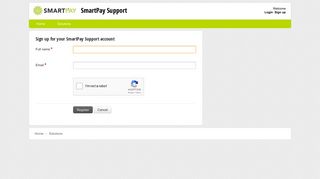 Signup for a new account : SmartPay Support