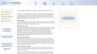 SmartScreen - Information for Landlords - Clearscreening.com