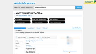 smartshift.com.au at WI. Smart Shift - Website Informer