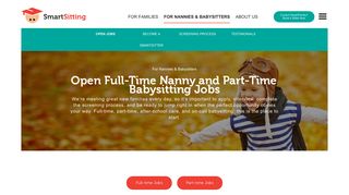 Open Full-Time Nanny and Part-Time Babysitting Jobs | SmartSitting
