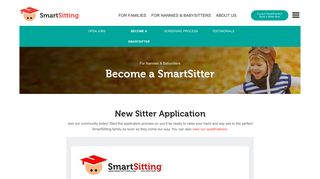 Nanny and Babysitter Application for Full-time and Part ... - SmartSitting