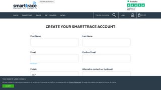 Register. - SmartTrace