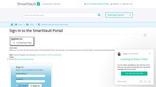 Sign In to the SmartVault Portal - SmartVault Customer Center