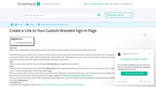 Create a Link to Your Custom Branded Sign-In Page - SmartVault ...