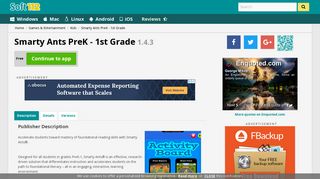Smarty Ants PreK - 1st Grade 1.4.3 Free Download