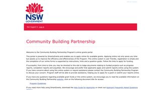 Community Building Partnership - SmartyGrants