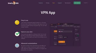 SmartyDNS VPN App. Easy to use. Advanced customizations.
