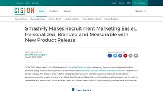 SmashFly Makes Recruitment Marketing Easier, Personalized ...