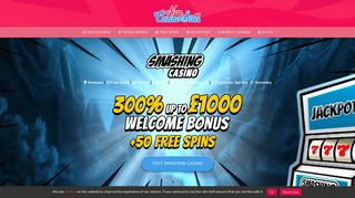 Smashing Casino | NEW & HOT! Get 300% up to £1000 + 50 Free Spins!