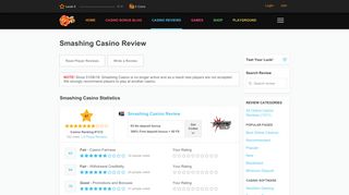 Smashing Casino Review & Ratings by Real Players - 2019