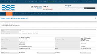 smc global securities ltd. - BSE Ltd-Member Database