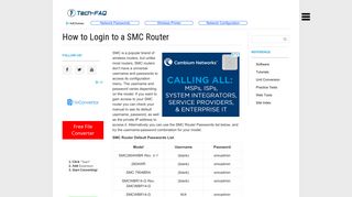 How to Login to a SMC Router - The Tech-FAQ