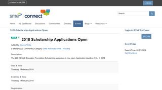 2018 Scholarship Applications Open - SME Connect