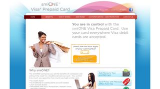 smiONE(TM) Visa Prepaid Card