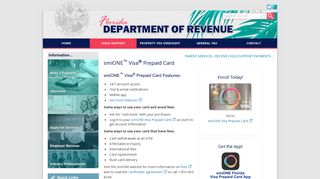 Florida Dept. of Revenue - smiONE Visa Prepaid Card