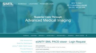eUNITY SMIL PACS viewer - Scottsdale Medical Imaging
