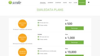 SmileData Plans – Smile – Now you can