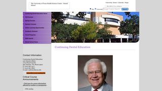 Home Page, Continuing Dental Education, The University of Texas ...