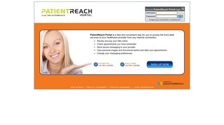 PatientReach Portal - Login