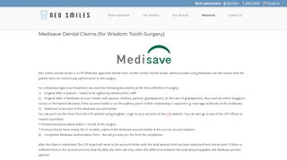 Medisave Dental Claims (for Wisdom Tooth Surgery) - Neo Smiles ...