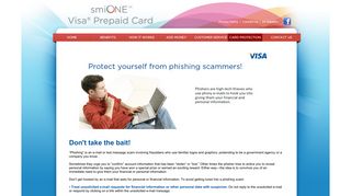 smiONE(TM) Visa Prepaid Card - smiONE Card