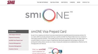 smiONE Visa Prepaid Card | Payment Solutions | Systems & Methods