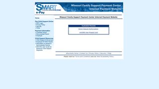 Custodial Parent - Missouri Family Support Payment Center Internet ...
