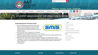 Student Management Information System | AAU | AAIT- 5 Kilo