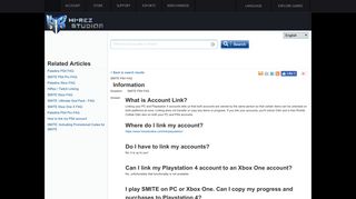 Knowledge: SMITE PS4 FAQ