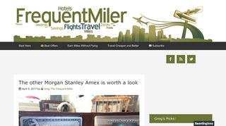 The other Morgan Stanley Amex is worth a look - Frequent Miler