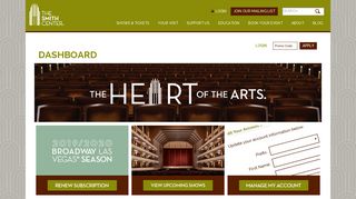 The Smith Center for the Performing Arts | Dashboard