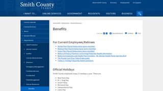 Benefits | Smith County, TX