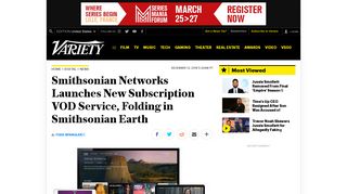 Smithsonian Channel Plus Subscription VOD Folds in Smithsonian ...