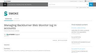 Managing Backburner Web Monitor log in accounts | Smoke ...