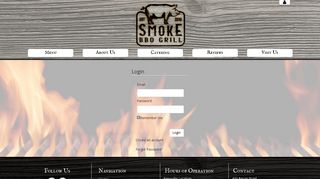 Smoke BBQ Grill - Login
