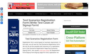 Test Scenarios Registration Form [Write Test Cases of Signup Form]