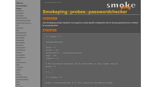 SmokePing - Smokeping::probes::passwordchecker
