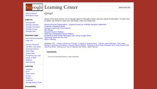 Gmail - Smoogle Learning Center - Google Sites