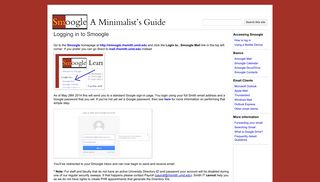 Logging in to Smoogle - Minimalist Guide to Smoogle - Google Sites