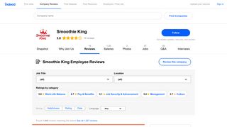 Working at Smoothie King: 272 Reviews about Pay & Benefits | Indeed ...