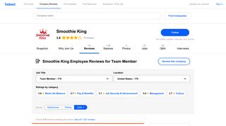 Smoothie King Pay & Benefits reviews: Team Member - Indeed